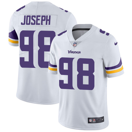 Minnesota Vikings 98 Limited Linval Joseph White Nike NFL Road Men Jersey Vapor Untouchable